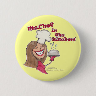Badge Rond 5 Cm Chef en cuisine