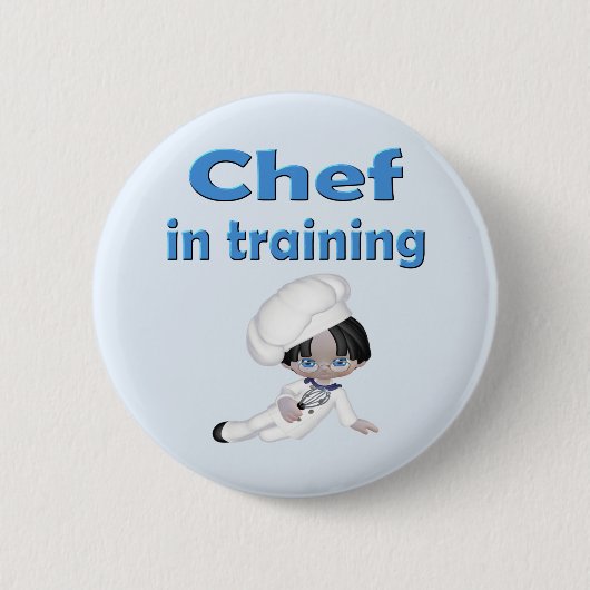 Badge Rond 5 Cm Chef En Formation (Devant)