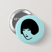 Badge Rond 5 Cm Chef femme (Devant & derrière)