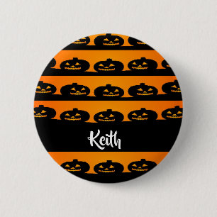 Badge Rond 5 Cm Chefs citrouilles thème halloween
