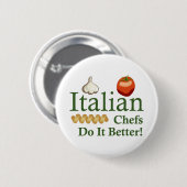 BADGE ROND 5 CM CHEFS ITALIENS (Devant & derrière)