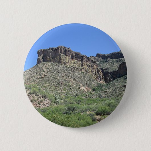 Badge Rond 5 Cm Chemin Apache Rocky (Devant)