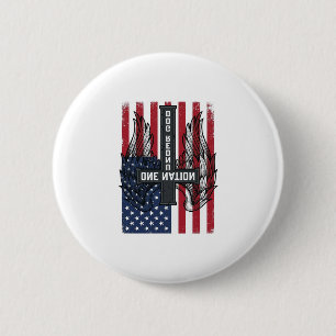 Badge Rond 5 Cm Chemise à ailes de croix patriotique d'une nation