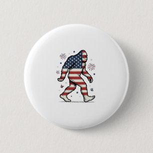Badge Rond 5 Cm Chemise à motif de gravure vintage de Bigfoot patr