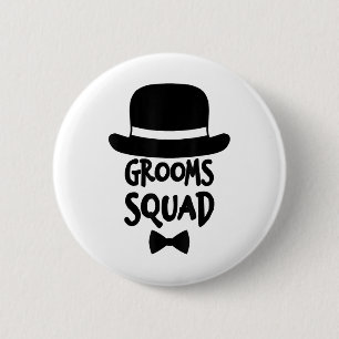 Badge Rond 5 Cm Chemise blanche de l'équipe du marié pour l'enterr