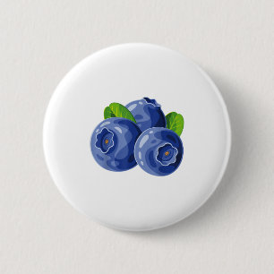 Badge Rond 5 Cm Chemise Blueberry Adulte Hommes Femmes Enfants Blu