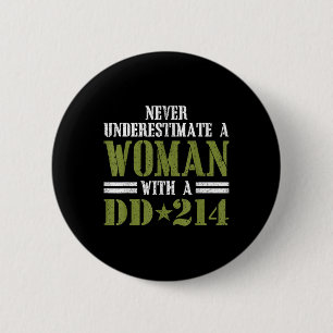 Badge Rond 5 Cm Chemise Cadeau Femme Avec Dd-214