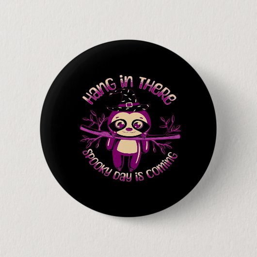 Badge Rond 5 Cm Chemise classique Halloween Sloth (ver.1) (Devant)