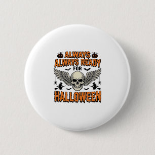 Badge Rond 5 Cm Chemise crâne Halloween Gravure vintage Citation e
