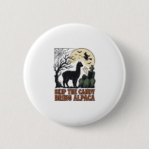 Badge Rond 5 Cm Chemise d'alpaga Halloween Mignon Fantomatique Ani