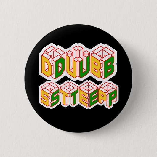 Badge Rond 5 Cm chemise de 3D Dubstep (Devant)