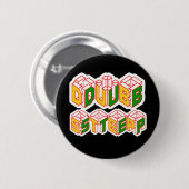 Badge Rond 5 Cm chemise de 3D Dubstep (Devant & derrière)