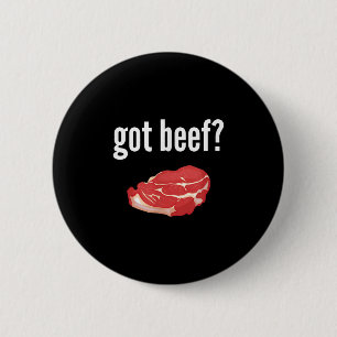 Badge Rond 5 Cm Chemise De Boeuf Drôle Ai Obtenu Viande De Boeuf L