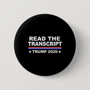 Badge Rond 5 Cm Chemise de canular de destitution de Trump Lisez l