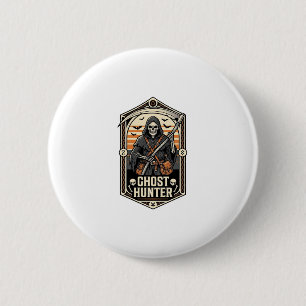 Badge Rond 5 Cm Chemise de chasseur de fantômes design de Reaper v