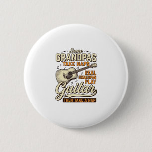 Badge Rond 5 Cm Chemise de conception de gravure vintage de guitar