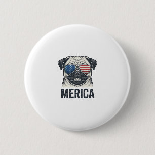 Badge Rond 5 Cm Chemise de conception de gravure vintage Merica Pu