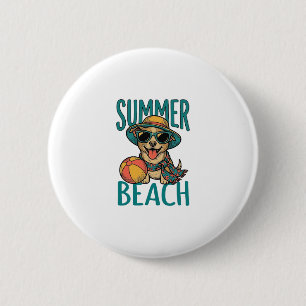 Badge Rond 5 Cm Chemise de conception de lunettes de soleil vintag