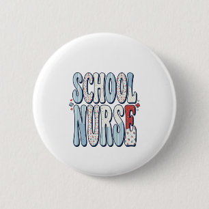 Badge Rond 5 Cm Chemise de conception de typographie florale vinta