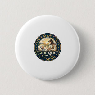 Badge Rond 5 Cm Chemise de confort Jésus Hospice en fin de vie Chr