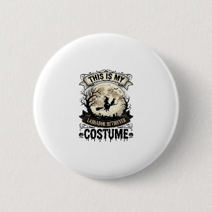 Badge Rond 5 Cm Chemise de costume d'Halloween de sorcière de Retr