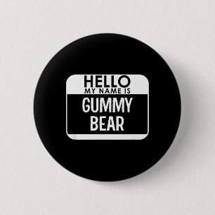 Badge Rond 5 Cm Chemise de costume d'ours gommé drôle et facile Ha