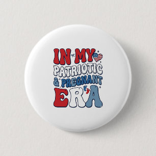 Badge Rond 5 Cm Chemise de grossesse vintage de l'ère enceinte pat