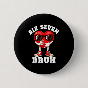 Badge Rond 5 Cm Chemise de la Saint-Valentin 6 7 Hommes Garçons Cœ
