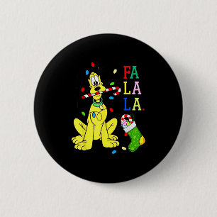 Badge Rond 5 Cm Chemise de Noël Mignonne La Fa Fa Swea