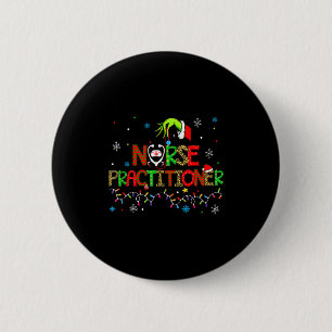 Badge Rond 5 Cm Chemise de Noël pour infirmières praticiennes pour