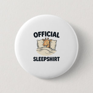 Badge Rond 5 Cm Chemise de nuit officielle girafe drôle Desi