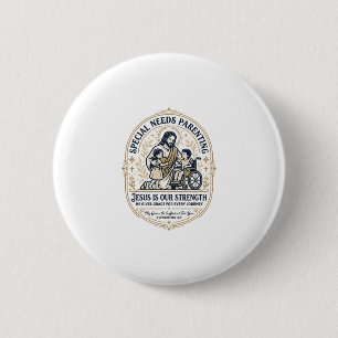 Badge Rond 5 Cm Chemise de parent pour enfants ayant des besoins s
