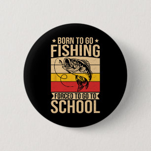 Badge Rond 5 Cm Chemise de pêche pour garçons Enfants Hommes Nés p