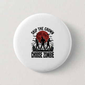 Badge Rond 5 Cm Chemise de princesse zombie Graphique d'horreur vi