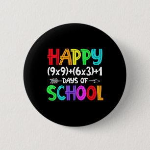 Badge Rond 5 Cm Chemise de professeur de mathématiques pour 100 jo