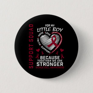Badge Rond 5 Cm Chemise de sensibilisation à la faucille Petit Gar