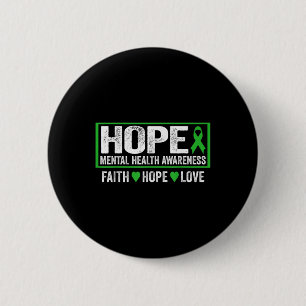 Badge Rond 5 Cm Chemise de sensibilisation à la santé mentale - Es