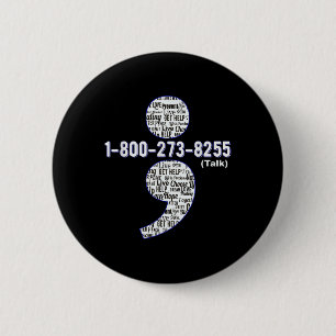 Badge Rond 5 Cm Chemise de sensibilisation au suicide, Empêcher la