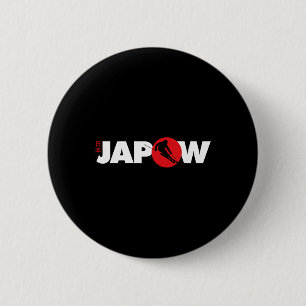 Badge Rond 5 Cm Chemise de ski Japon Japow Powder Skiing Drapeau j