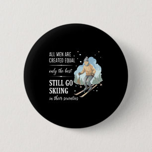 Badge Rond 5 Cm chemise de ski pour hommes de 70 ans, les hommes d