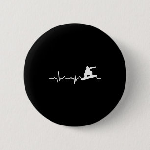 Badge Rond 5 Cm Chemise de snowboard Cadeau de snowboardeur battem