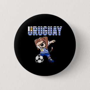Badge Rond 5 Cm Chemise de supporters de football uruguayen Beagle