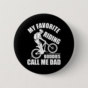 Badge Rond 5 Cm Chemise de vélo tout terrain pour papa, mon bourre