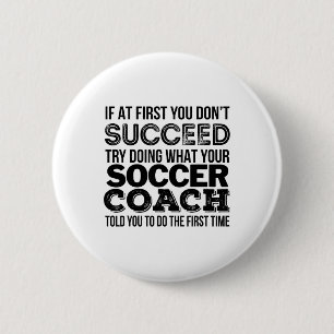 Badge Rond 5 Cm Chemise d'entraîneur de football T-shirt cadeau dr