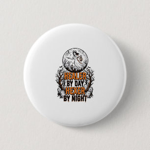 Badge Rond 5 Cm Chemise d'infirmière Halloween Gravure vintage Art