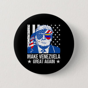 Badge Rond 5 Cm Chemise Donald Trump Drôle Trump Faire Venezuela G