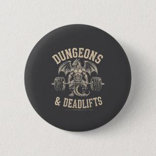 Badge Rond 5 Cm Chemise Donjons Tractions Salle de sport Entraînem