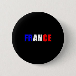 Badge Rond 5 Cm Chemise Drapeau France Tenue Jersey Français