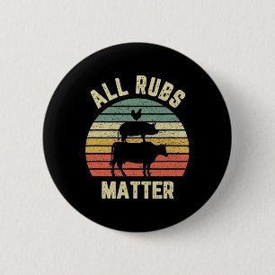 Badge Rond 5 Cm Chemise drôle de BBQ tout problème de frottements