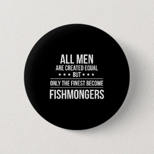Badge Rond 5 Cm Chemise drôle de poissonnerie_ Cadeau de travail &